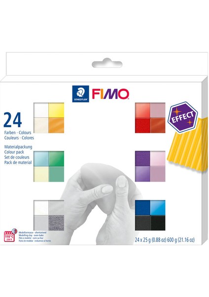 Fimo Effect Modelleme Kili Seti 24 Renk
