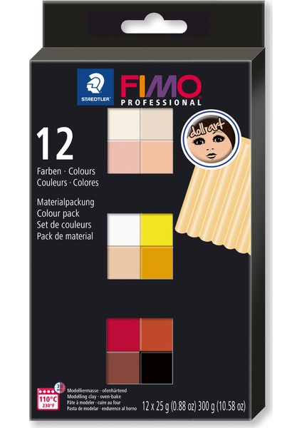 Fimo Professional Polimer Kil Seti 12'Li - Doll Art