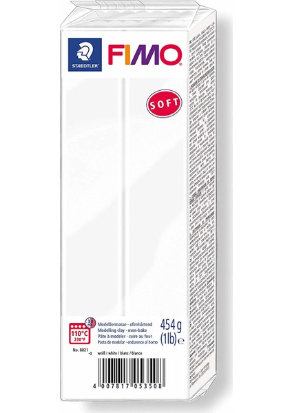 Fimo Soft Polimer Kil 454Gr. White