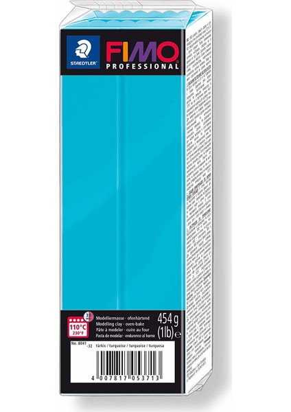 Fimo Professional Polimer Kil 454Gr. Turquoise