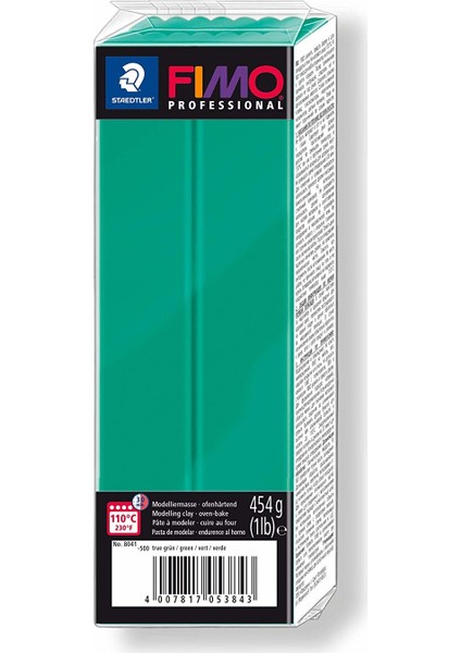 Fimo Professional Polimer Kil 454Gr. Green