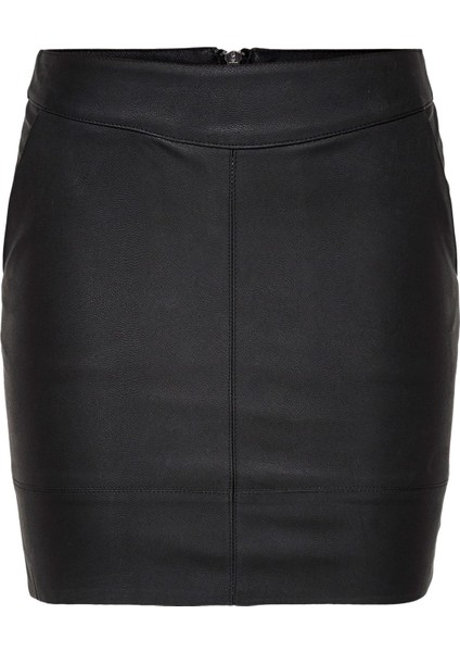 Kadın Base Faux Deri Etek 15164809 Otw Noos