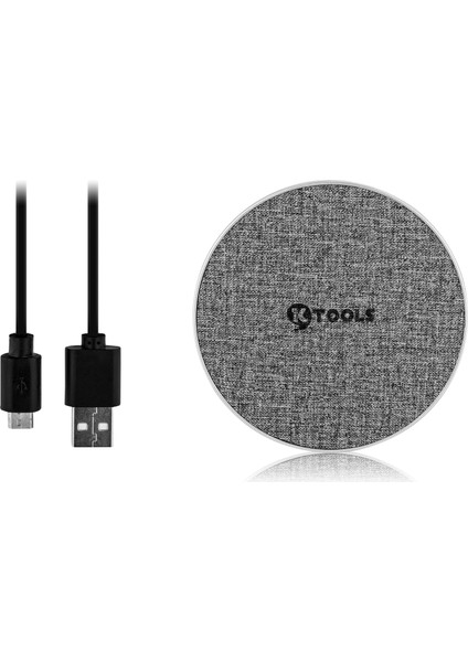Zeta 10W Qi Siyah Wireless Kablosuz Hızlı Şarj Cihazı