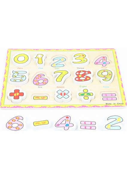 Ahşap Puzzle 3 Boyutlu Sayılar