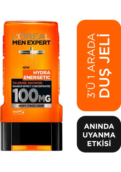 L'Oréal Paris Men Expert Hydra Energetic  Taurin Içeren Duş Jeli 300Ml