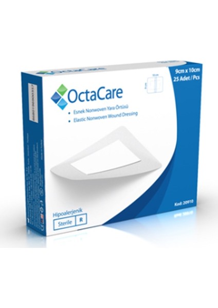 Usmed Octacare Steril Nonwowen Kumaş Yara Örtüsü - 9CMX10CM -25 Li Kutu