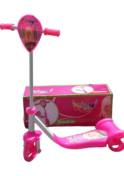 Girs Silikon Tekerli Frenli Scooter