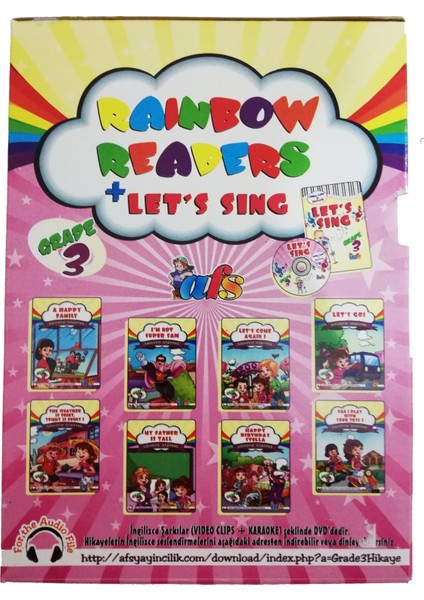 Readers İngilizce Hikaye Kitabı Seti (Grade 3) İlkokul 3. Sınıf (İngilizce Şarkı Kitabı ve DVD) fiyatları