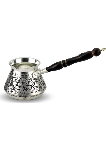 Kalın Topak Eskitme Bakır Cezve 6 Fincanlık