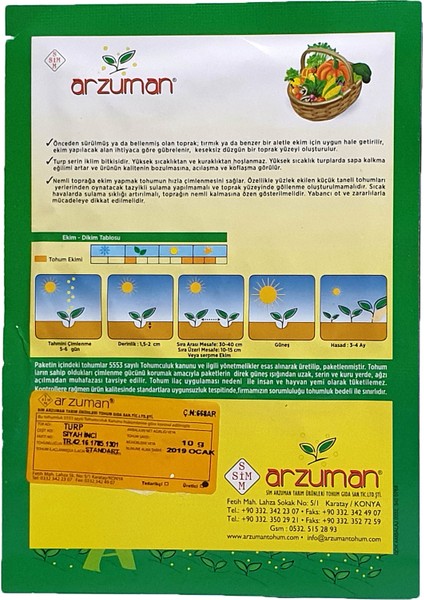 Siyah Turp Tohumu 10 Gram fiyatları