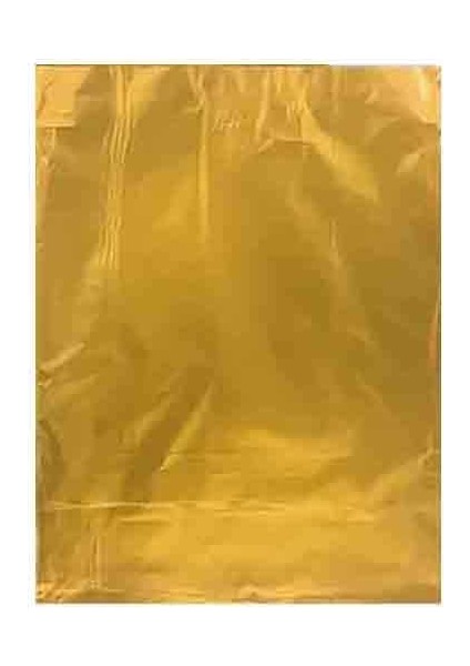 Hediye Paketi Metalize Yapışkanlı Gold ( 35 Cm * 50 Cm ) 100 Adet
