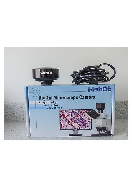 M-Shot 5.0 Mp Cmos Mikroskop Görüntüsü Transfer Kamerası ve Yazılımı
