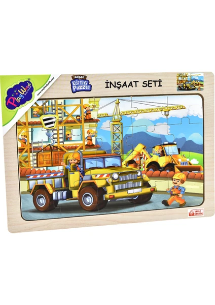 Ahşap Eğitici Puzzle / İnşaat Seti