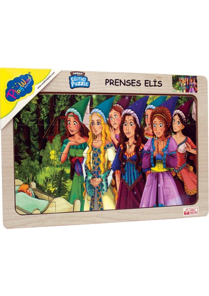 Ahşap Eğitici Puzzle / Prenses Elis