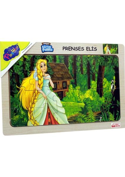 Ahşap Eğitici Puzzle / Prenses Elis