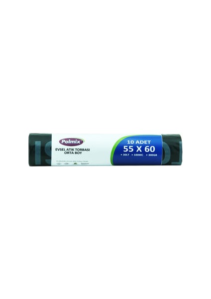 Evsel Atık Torbası Orta Boy 300 GR 20 Rulo