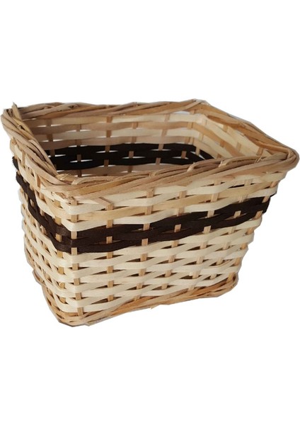 Hasır Sepet Natural Renkli 21 cm
