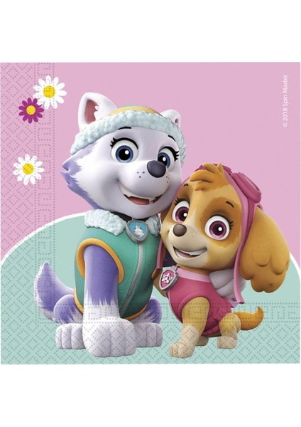 Paw Petrol Pembe Peçete