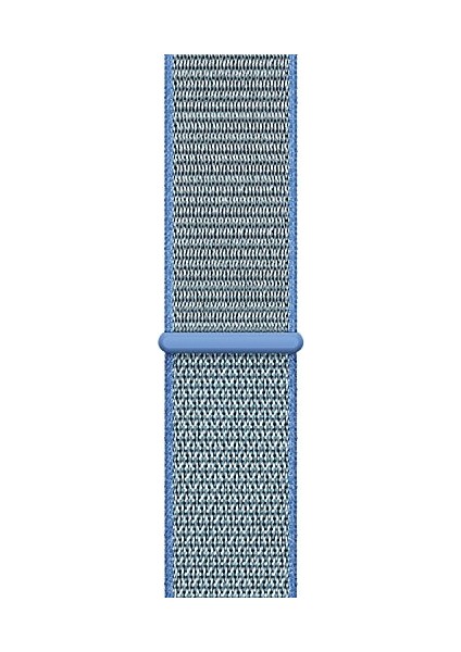 Apple Watch Uyumlu Seri 2-3-4-5-6-SE - 42-44 mm Spor Loop Dokuma Kordon -Mavi