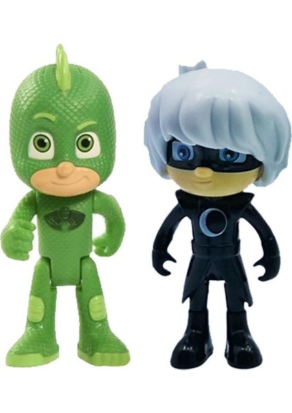 Pijamaskeliler Pjmasks Figür Oyuncakları 10 Lu Set Pijamasks Figur