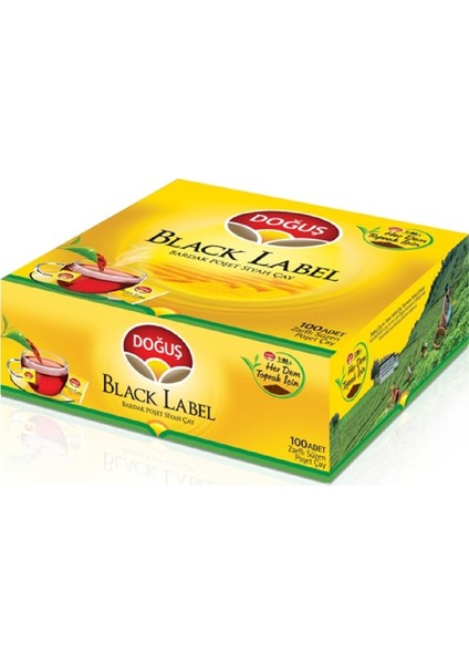 Bardak Poşet Çay Black Label 100'Lü 8'Li Set