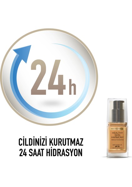 Healthy Skin Harmony Miracle Foundation 77 Soft Honey