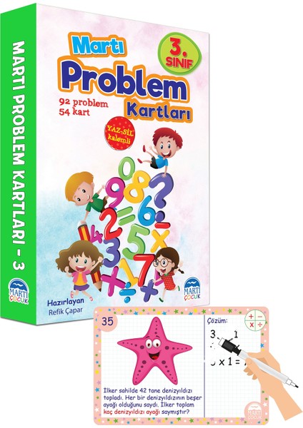 Martı Problem Kartları 3. Sınıf / Yazsil Özellikli - Refik Çapar