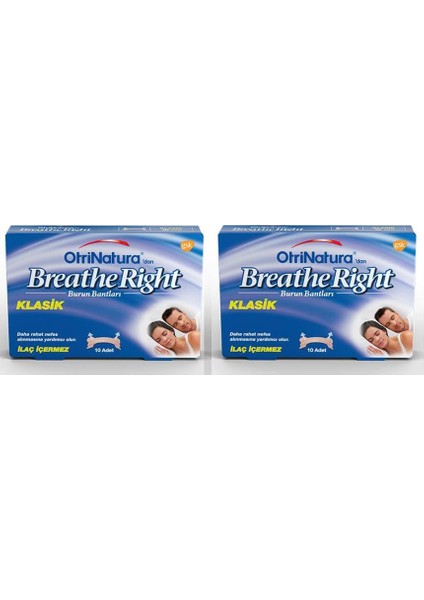 Otrinatura Breathe Right Klasik Burun Bandı 2 Kutu