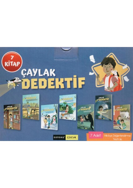 Çaylak Dedektif 7 Kitaplık Hikaye Okuma Seti - Değerlendirme Testli