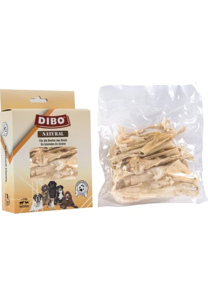 Kurutulmuş Dana Kuzu Kelle Derisi Beyaz 100Gr.