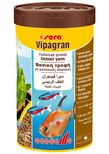 Vipagran Balık Granül Yem 250 Ml / 75 Gr