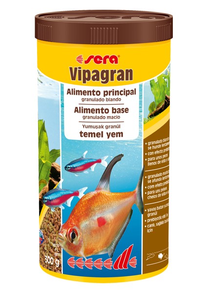 Vipagran Balık Granül Yem 1000 Ml / 300Gr