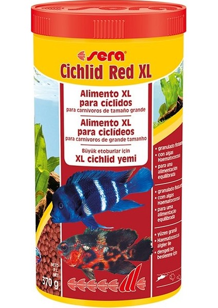 Cichlid Red Xl Yem 1000 Ml