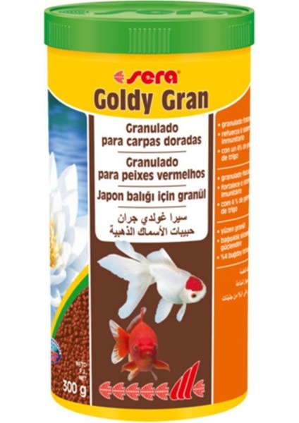 Goldy Gran Japon Balığı Yemi 1000 Ml / 300 Gr