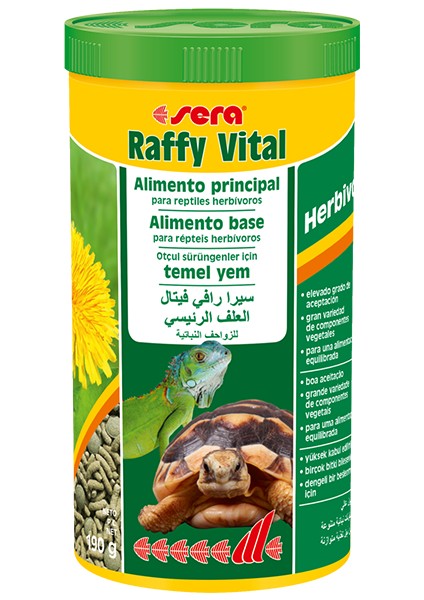 Raffy Vital Otçul Kaplumbağa Ve İguana Yemi 1000 Ml / 190 Gr