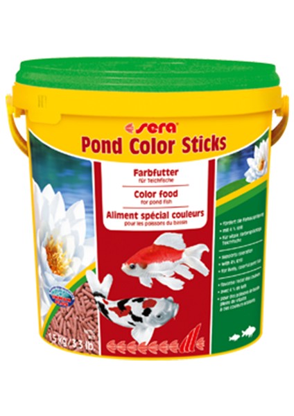 Pond Color Havuz Balıkları Ve Japon Balığı Renk Yemi 10L / 1,5 Kg