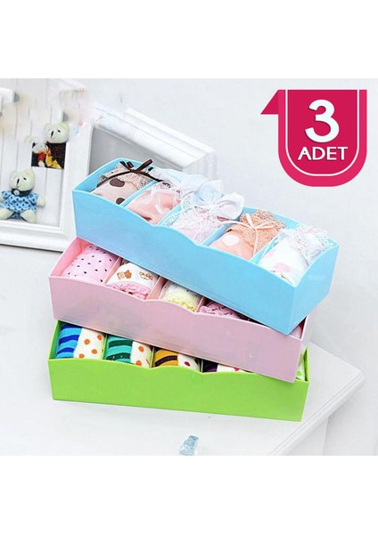 Çekmece Organi̇zer 3'lü Renkli̇