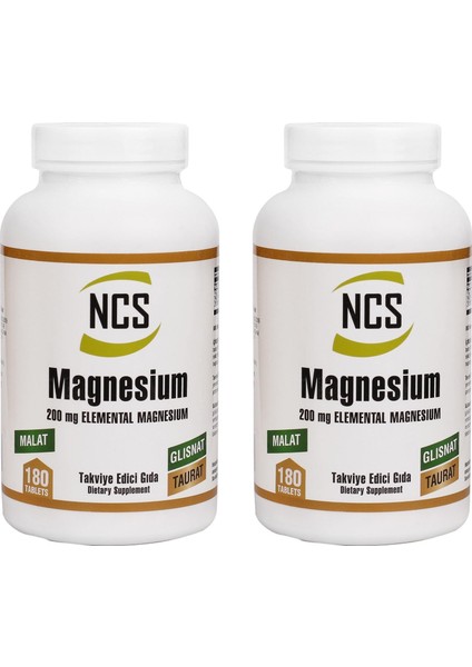 Magnesium Malat Glisinat Taurat 2 Kutu 360 Tablet
