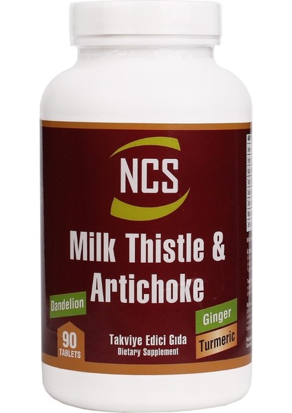 Milk Thistle Artichoke Zerdeçal Karahindiba Zencefil Maydanoz Deve Dikeni Enginar 2 Kutu 90 Tablet fiyatları