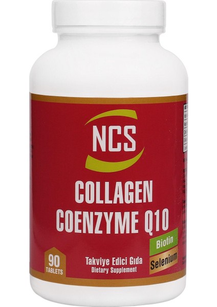 Hidrolize Collagen 2000 Mg Coenzyme Q10 200 Mg Selenium Çinko Biotin 90 Tablet
