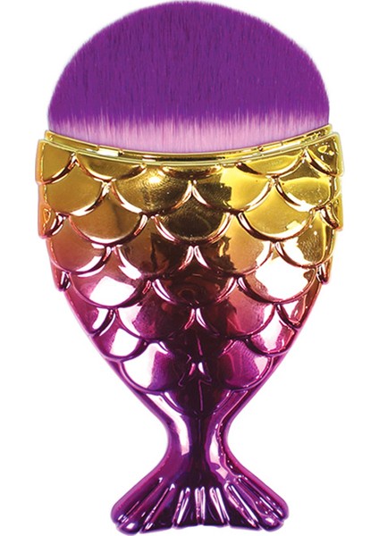 Balık Şekilli Fondöten ve Kontür Makyaj Fırçası -025