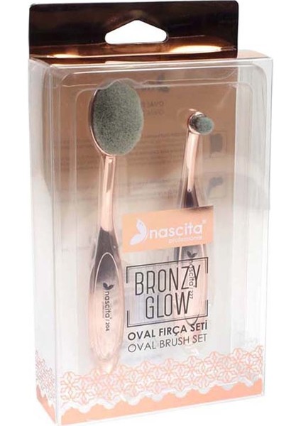 Bronzy Glow Oval Fırça Seti 2 Li - 02
