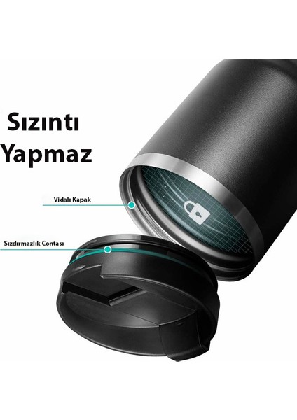 B201 Sızdırmaz Vakumlu Çift Katmanlı Travel Mug Paslanmaz Çelik Termos 887 ml Hot 6h / Cold 24h - 000EH2264 modelleri