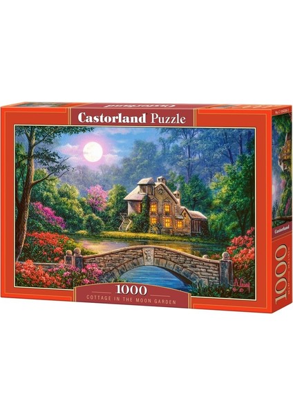 1000 Parça Puzzle Cottage İn The Moon Garden