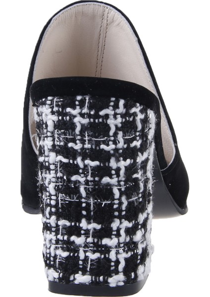Chanel Siyah Süet Terlik 4013 - M-1 modelleri
