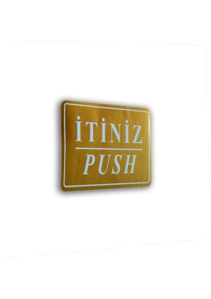 PassPano Pvc Sticker İTİNİZ/ÇEKİNİZ 7,5 cm x 11 cm