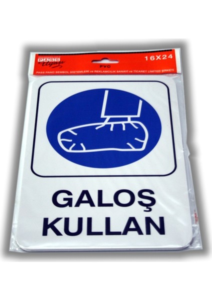 Pvc Foam Levha GALOŞ KULLAN 16 x 24 cm