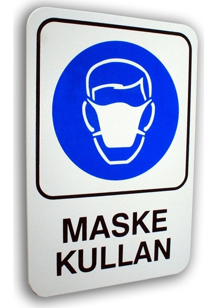 Pvc Foam Levha MASKE KULLANIN 16 x 24 cm