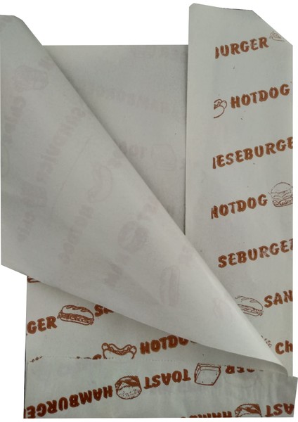 Yarım Açık Sandviç Hamburger Tost Kağıdı (Kuşe) - 20 cm x 12,5cm - 10 kg fiyatları