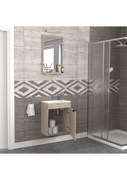 Fix Arya 50 cm Banyo Dolabı Renk Aybe Bej